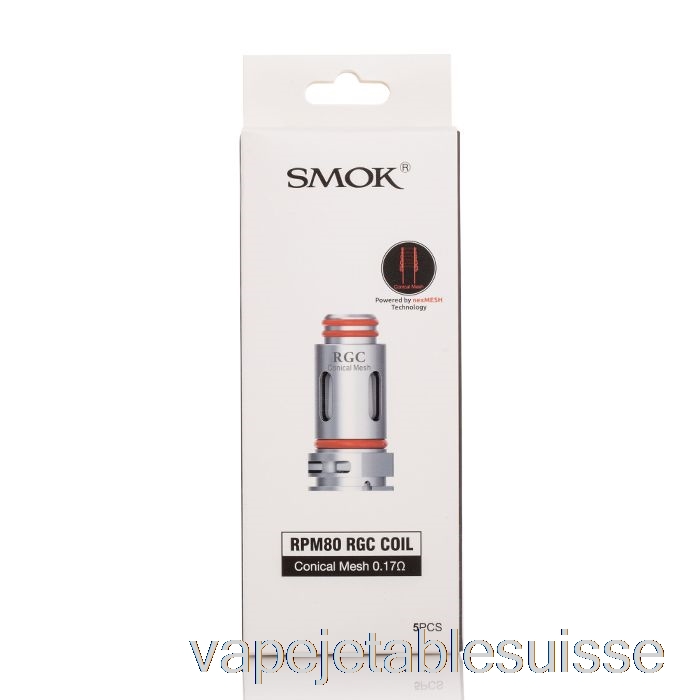 Bobines De Remplacement Vape Suisse Smok Rgc Bobines à Maille Conique 0,17ohm